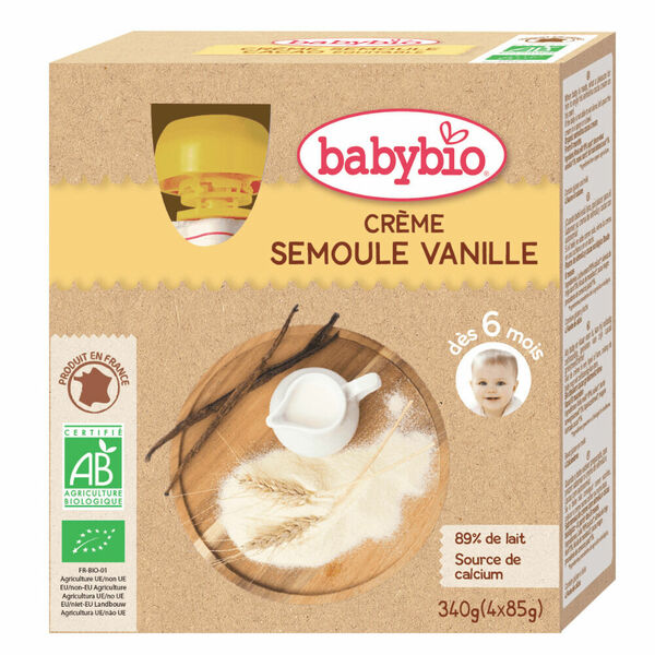 BABYBIO krupice s vanilkou 4x85g porovnat ceny