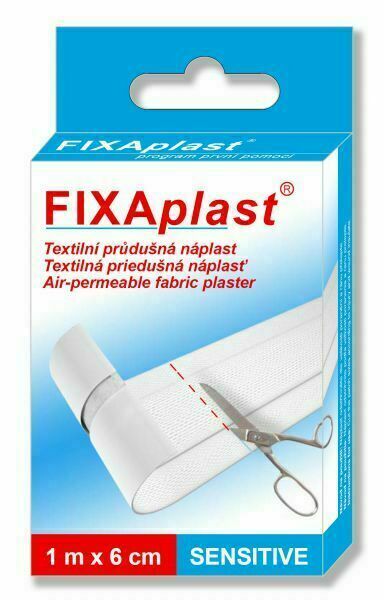 Náplast Fixaplast SENSITIVE nedělená s polštářkem 1mx6cm porovnat ceny