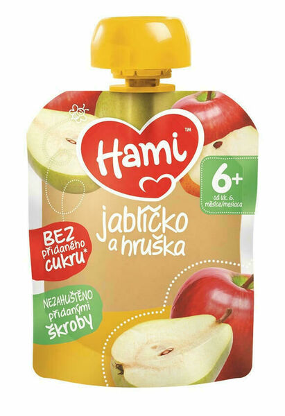 Hami kapsička jablíčko a hruška 90g porovnat ceny