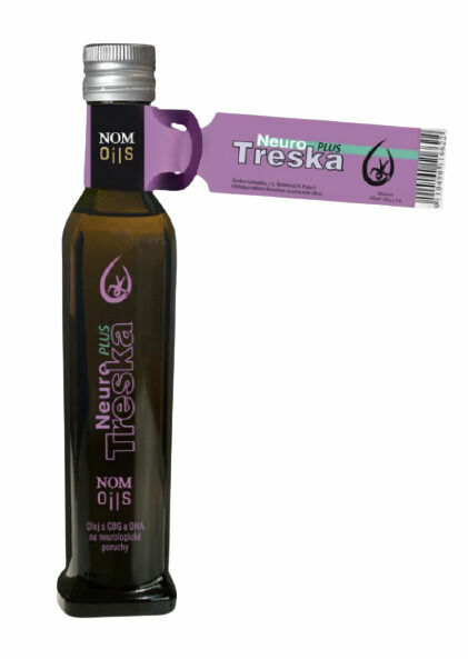 Nom Oils  Neurotreska Plus Olej z tresčích a žraločích jater, tuňáka s 10 % CBD a 5 % CBG 240ml porovnat ceny