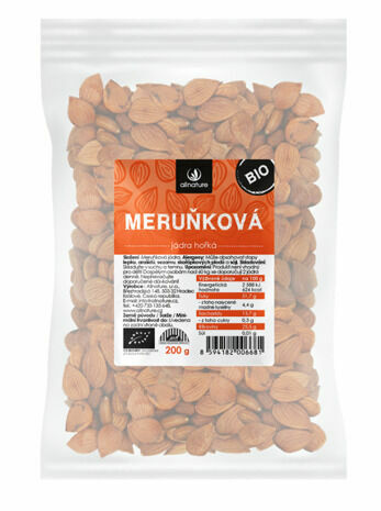 Allnature Meruňková jádra hořká BIO 200g porovnat ceny