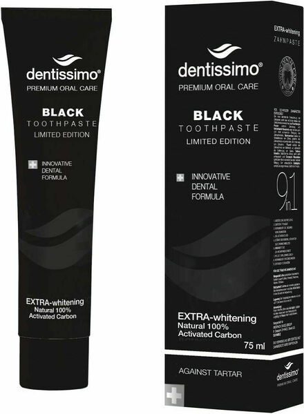 Dentissimo® zubní pasta Black EXTRA-whitening 75ml porovnat ceny