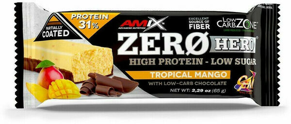 Amix Zero Hero 31% Protein Bar, Mango, 65g porovnat ceny