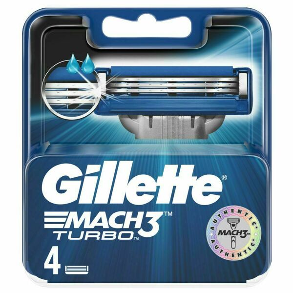 Gillette Mach3 Turbo Aloe náhradní hlavice 4ks porovnat ceny