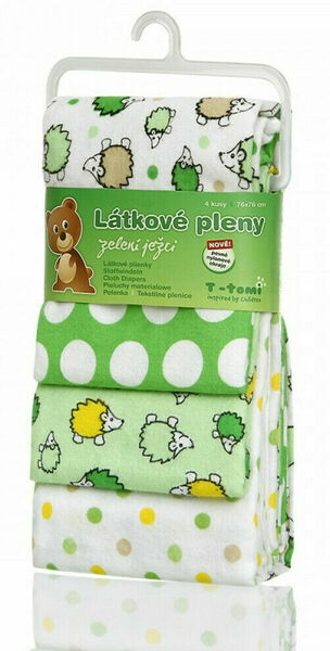 T-tomi  Látkové pleny, green hedgehogs / zelení ježci porovnat ceny