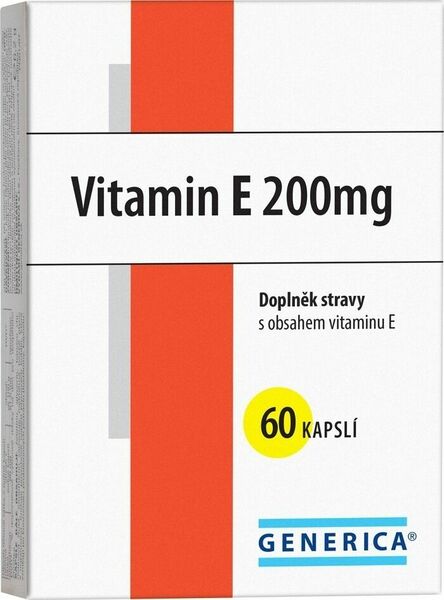 Generica Vitamin E 200mg 60 kapslí porovnat ceny
