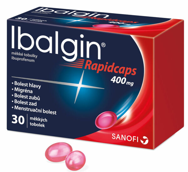 Ibalgin® Rapidcaps 400mg měkké tobolky 30ks porovnat ceny