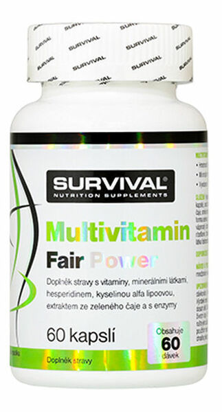 Survival Nutrition Multivitamin Fair Power 60 kapslí porovnat ceny