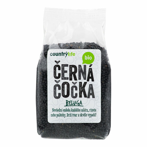 COUNTRY LIFE Čočka černá beluga 500 g BIO porovnat ceny
