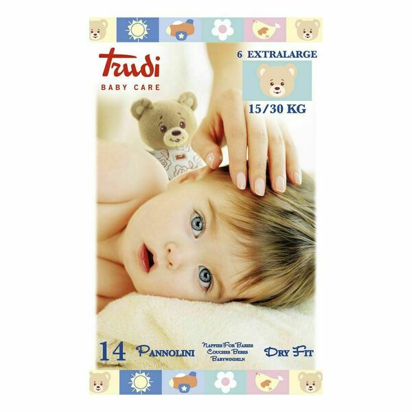 Trudi Dětské pleny Dry Fit s vrstvou Perfo-Soft XL 15-30 kg 14 ks porovnat ceny