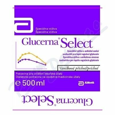 GLUCERNA SELECT VANILKOVÁ PŘÍCHUŤ perorální SOL 1X500ML porovnat ceny