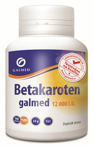 Betakaroten Galmed 12000IU 100+20 tobolek porovnat ceny