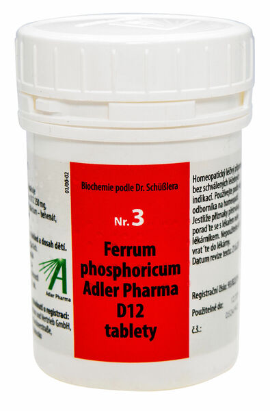 Adler Pharma Nr.3 Ferrum phosphoricum D12 400 tablet porovnat ceny