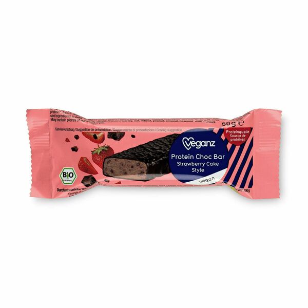 Veganz proteinová tyčinka - jahodový koláč Bio 50g porovnat ceny