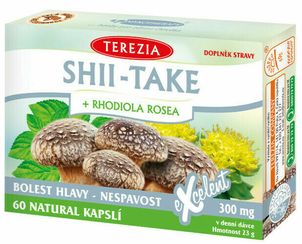 Terezia Shii-Take + Rhodiola Rosea 60 kapslí porovnat ceny