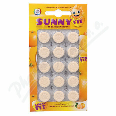 ForFit Sunnyfit vitamín D pro děti 15 cucavých tablet porovnat ceny