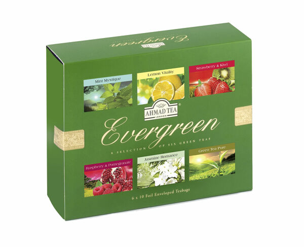 Ahmad Tea Evergreen porcovaný čaj 6 x 10 sáčků porovnat ceny