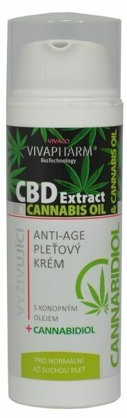 VivaPharm Pleťový Anti-Age krém s cannabidiolem 50ml porovnat ceny