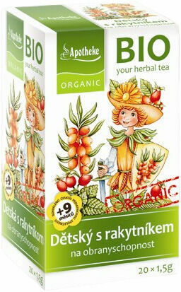 Apotheke BIO Dětský čaj s rakytníkem obranyschopnost 20x1.5g porovnat ceny