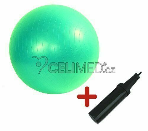 GYMY Míč ABS zesílený - zelený, průměr 65 cm +hustilka NAVÍC! porovnat ceny