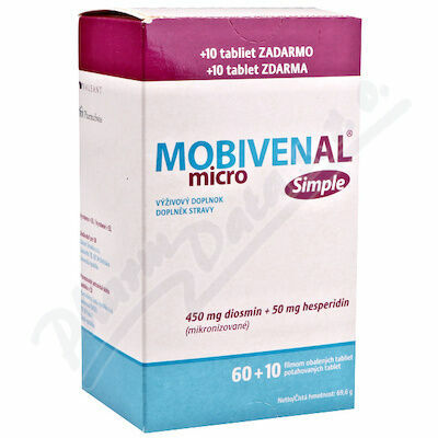 Mobivenal Micro Simple tbl.60+10 porovnat ceny