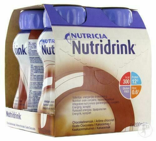 Nutridrink s čokoládovou příchutí 4x200ml porovnat ceny