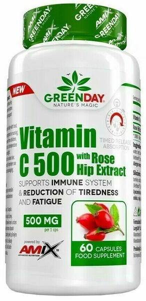 Amix Vitamin C 500 s extraktem z šípků 60 kapslí porovnat ceny
