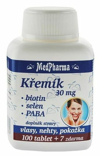 MedPharma Křemík 30mg+Biotin+PABA 107 tablet porovnat ceny