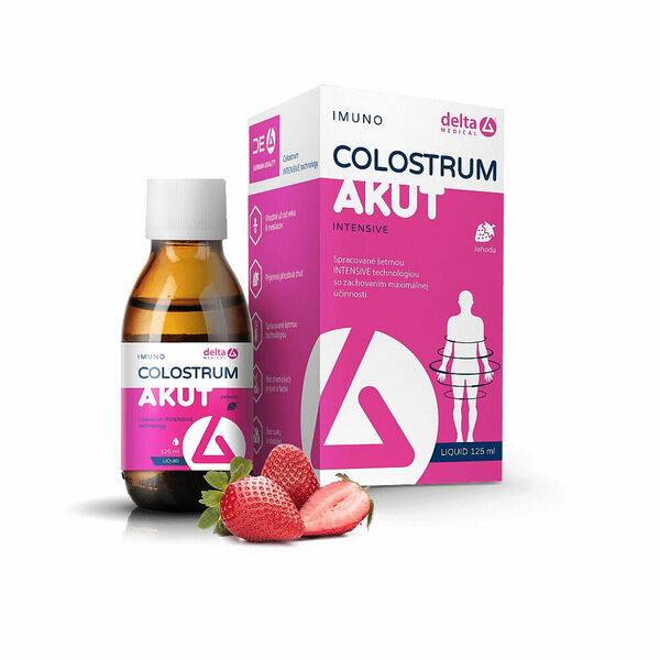 DELTA MEDICAL Colostrum Akut intensive jahoda 125 ml porovnat ceny