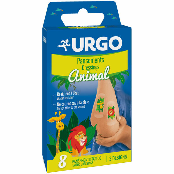 URGO TATTOO Animal Dětská náplast 8 ks porovnat ceny