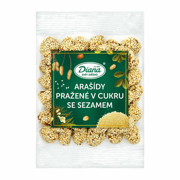 Diana Company Arašídy pražené v cukru se sezamem 100g porovnat ceny