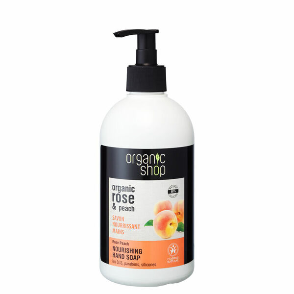 Organic Shop Vyživující mýdlo na ruce Růžová broskev 500ml porovnat ceny