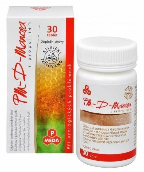 PMeda  PM D-Manosa s propolisem 30 tablet porovnat ceny