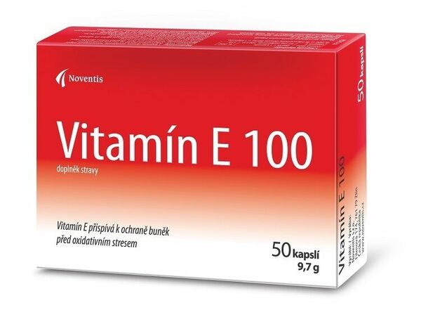 Noventis  Vitamín E 100mg 50 kapslí porovnat ceny
