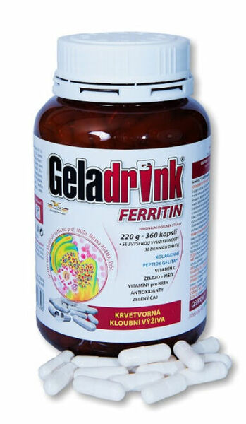 Geladrink Ferritin 360 kapslí porovnat ceny