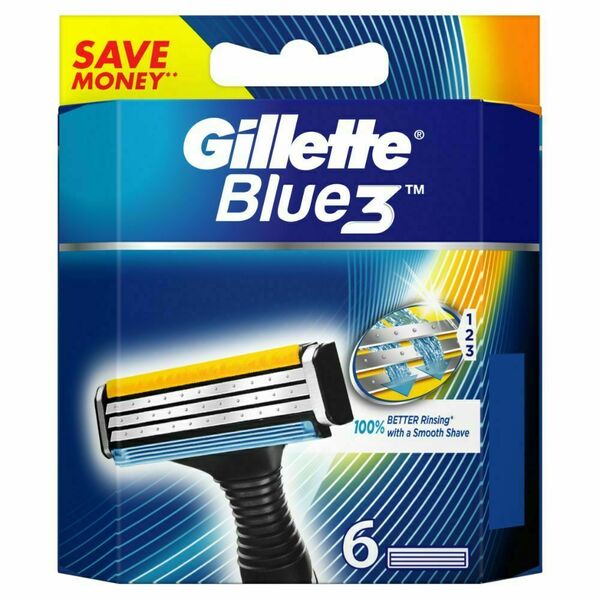 Gillette Blue3 náhradní hlavice 6ks porovnat ceny