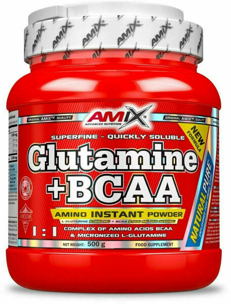 AMIX L-Glutamine + BCAA - powder, Natural, 500g porovnat ceny