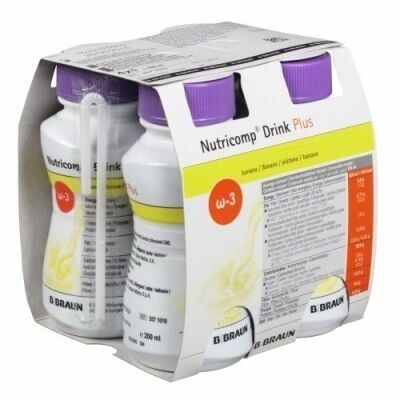 B.Braun Nutricomp Drink Plus Banán perorální roztok 4x200ml porovnat ceny