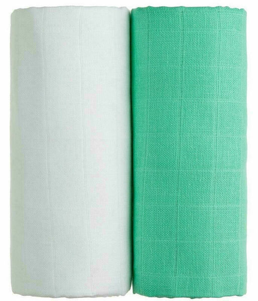 T-tomi  Látkové TETRA osušky, white + green / bílá + zelená porovnat ceny