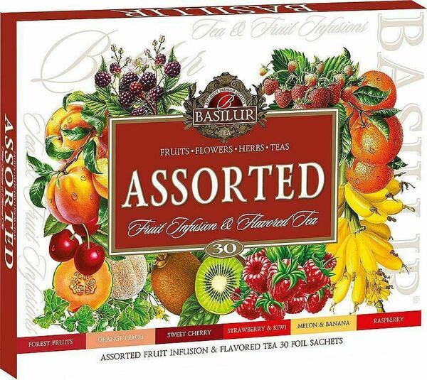 BASILUR Assorted Fruit & Flavoured Tea 30 gastro sáčků porovnat ceny