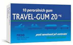Travel-Gum 20mg 10ks porovnat ceny