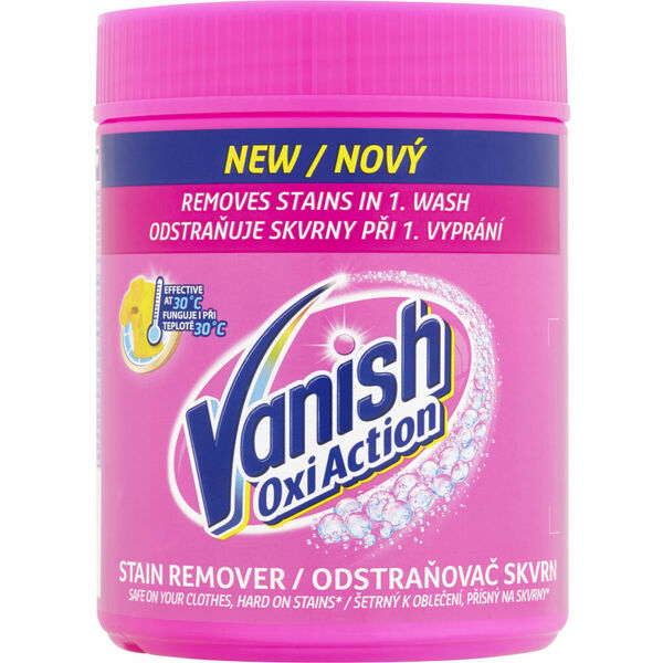 Vanish Oxi Action prášek na odstranění skvrn 470g porovnat ceny