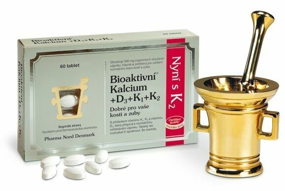 Bioaktivní Kalcium+D3+K1+K2 60 tablet porovnat ceny