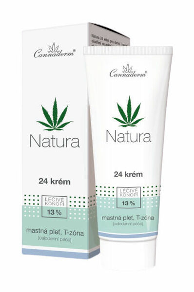 Cannaderm Natura 24 krém na mastnou a norální pleť 75g porovnat ceny