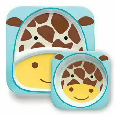 SKIP HOP Zoo Jídelní set/miska,talířek Žirafa porovnat ceny