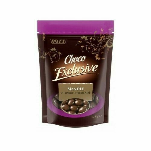 POEX Choco Exclusive Mandle v hořké čokoládě 175g porovnat ceny