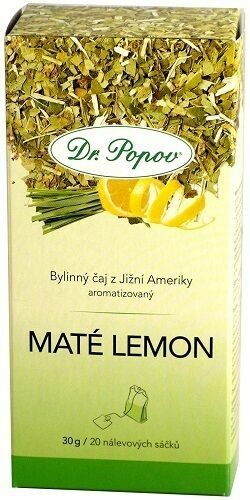 Dr.Popov Čaj Maté Lemon 20x1.5g porovnat ceny