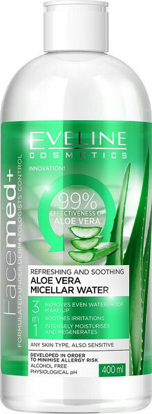Eveline Cosmetics  Eveline Facemed micelární voda s Aloe vera 400ml porovnat ceny