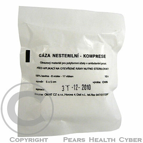 Gáza kompr.nester.5x5cm/10ks CJZ porovnat ceny