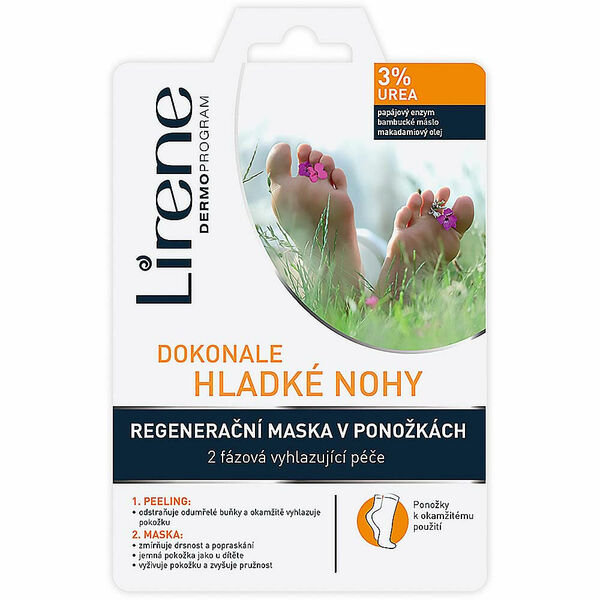 LIRENE Péče o nohy 2 fázová 3% urea (peeling a maska) porovnat ceny